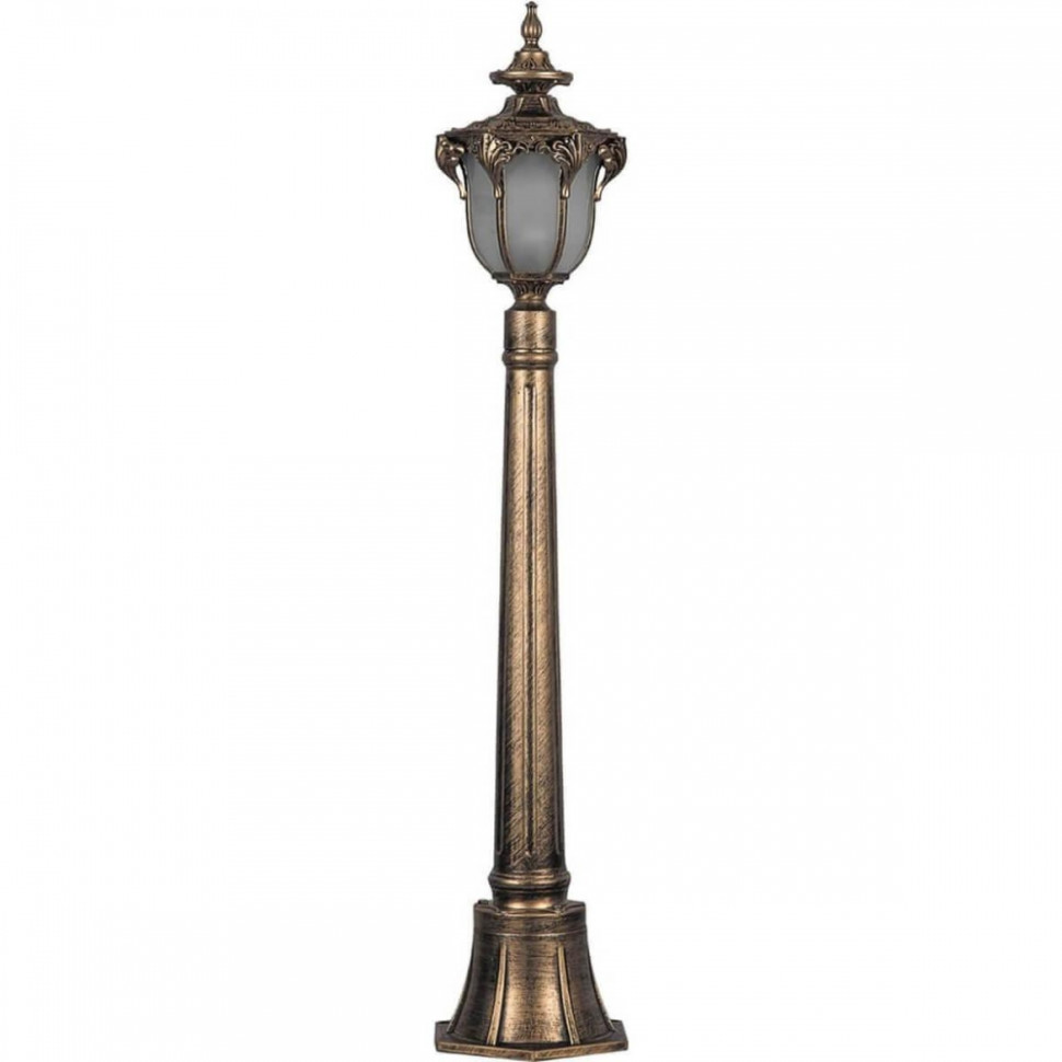 Садово-парковый светильник на столбе Флоренция Feron PL4046 (11426), цвет черное золото - фото 1