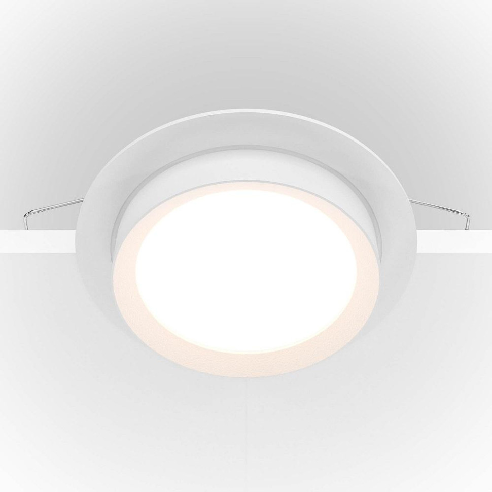 Встраиваемый светильник Maytoni Hoop DL086-GX53-RD-W, цвет белый - фото 4