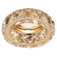 Витринный образец!  <161957> Встраиваемый светильник Ambrella light Crystal K112 CL/G