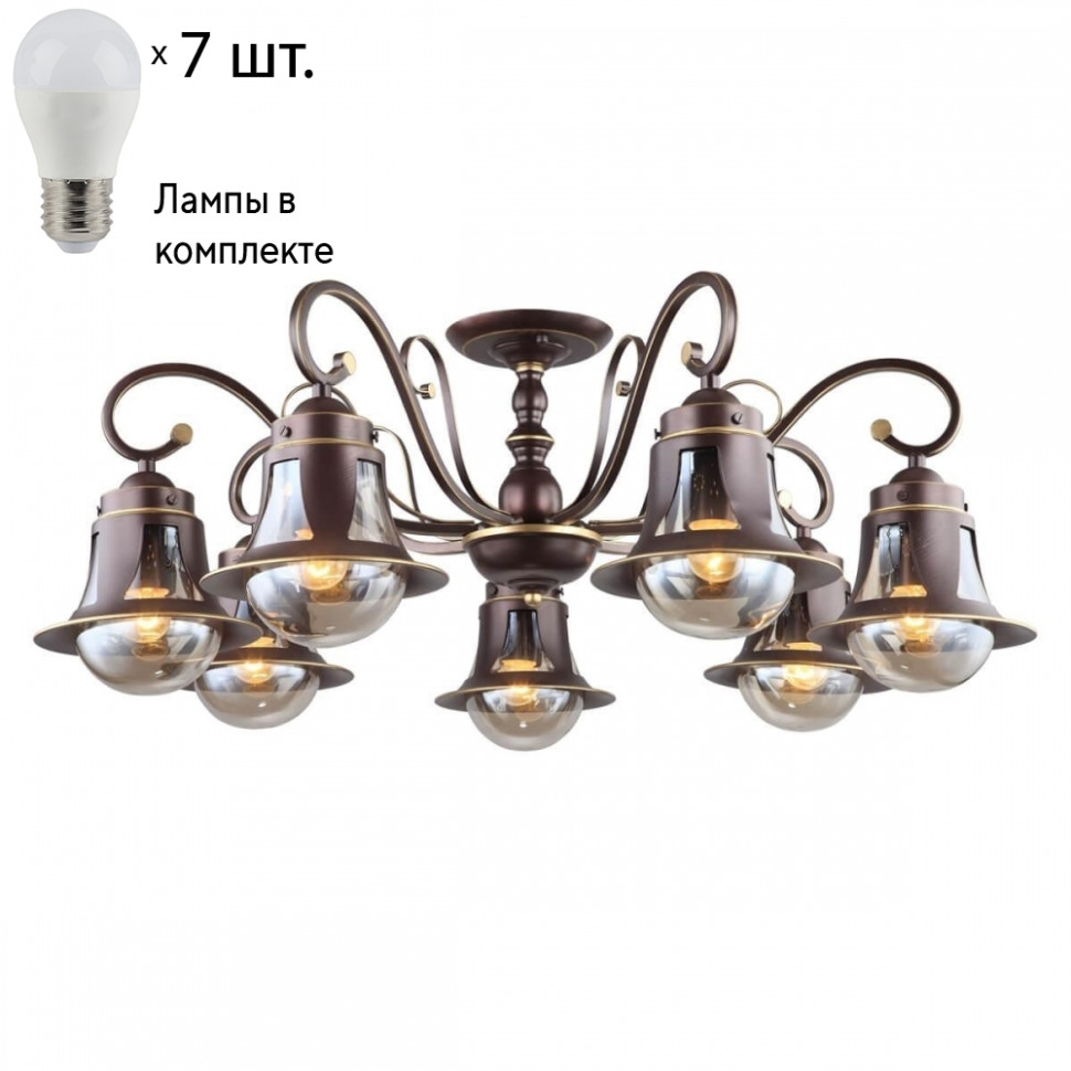 Люстра потолочная с лампочками Omnilux OML-50607-07+Lamps