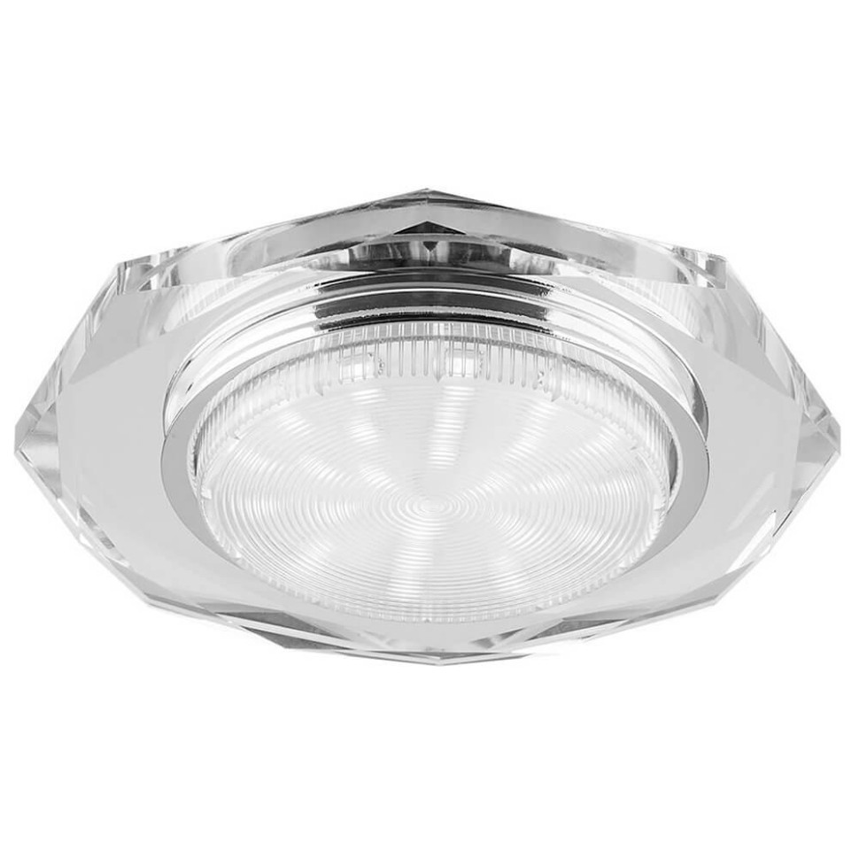 Светильник встраиваемый Feron DL4020-2 потолочный GX53 прозрачный 20148 шар для грызунов 10 см прозрачный