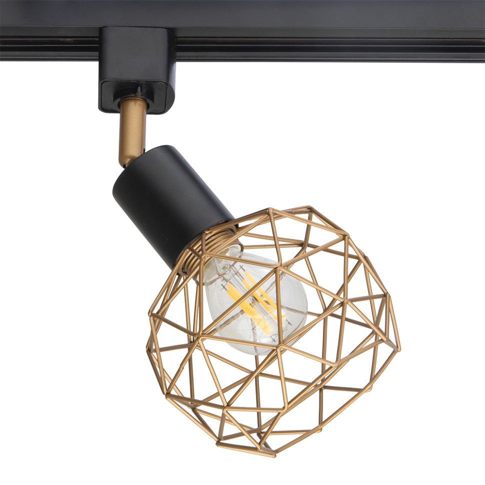 Однофазный светильник для трека с LED лампой. Комплект от Lustrof №444904-709316, цвет черный