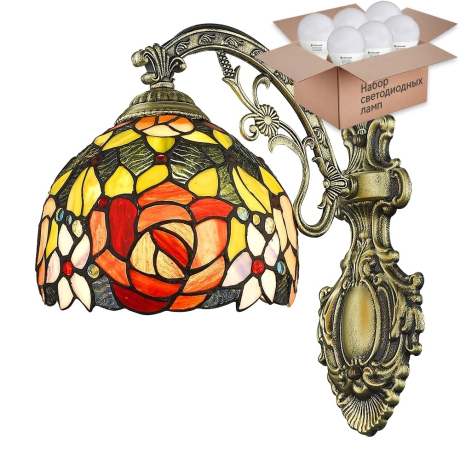 Бра с лампочкой Velante 828-801-01+Lamps E27 P45 