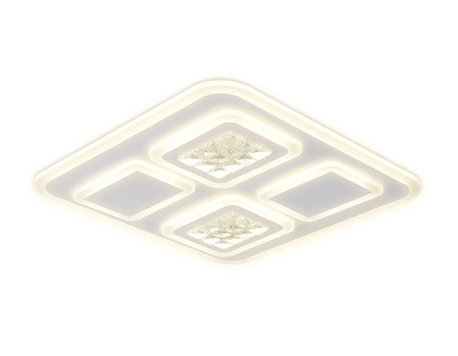 Потолочный светодиодный светильник с ПДУ (Радио 2.4) Ambrella light Acrylica FA259, цвет белый - фото 1