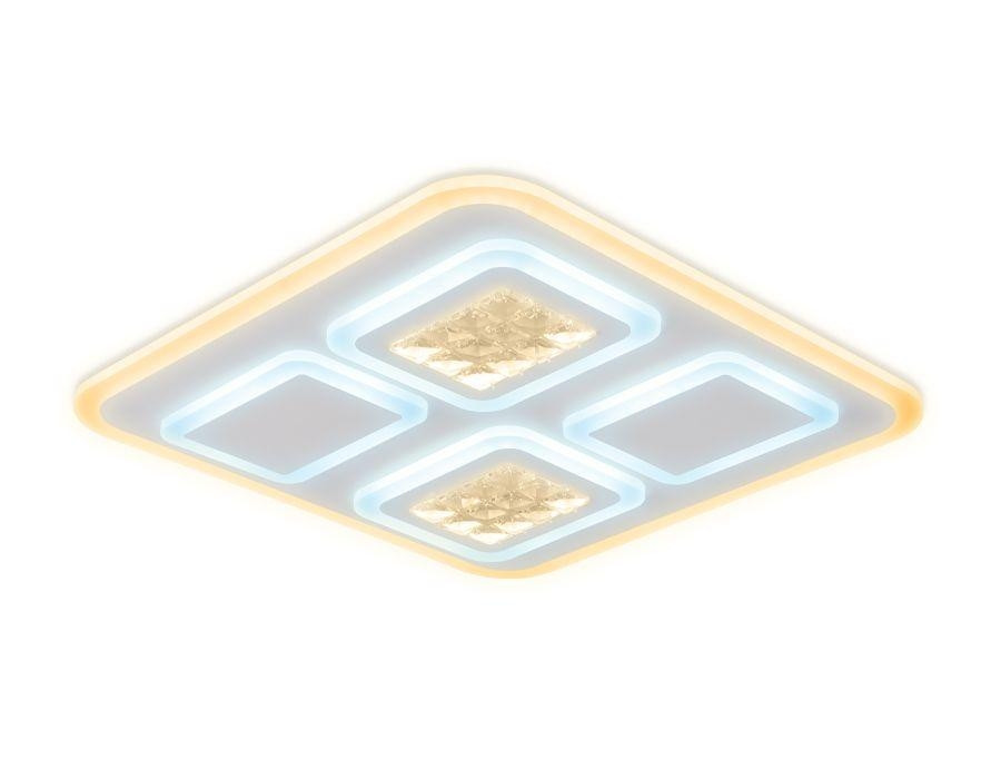 Потолочный светодиодный светильник с ПДУ (Радио 2.4) Ambrella light Acrylica FA259, цвет белый - фото 2