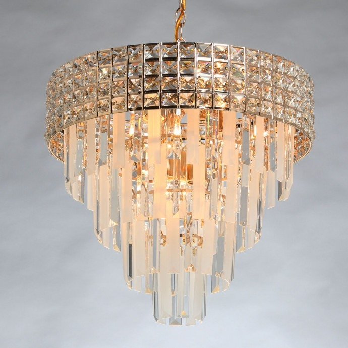 Подвесная люстра со светодиодными лампочками E27, комплект от Lustrof. №367717-674043, цвет золото - фото 2