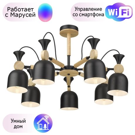 Люстра на штанге Velante с поддержкой Маруся 225-023-07-М 