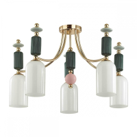 Люстра потолочная со светодиодными лампочками E14, комплект от Lustrof. №277489-624573