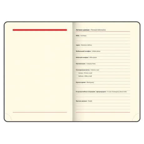 Нарушена упаковка! <319110> Ежедневник недатированный B6 (127х186 мм), BRAUBERG VISTA, под кожу, гибкий, 136 л., "Jazz", 112119 (112119)