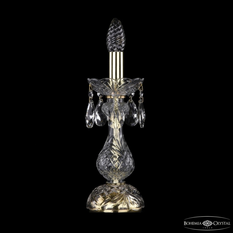 Настольная лампа Bohemia Ivele Crystal 1411 1411L/1-31 G, цвет золото 1411L/1-31 G - фото 1