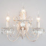 Бра Eurosvet Alda 3305/3 белый с золотом/прозрачный хрусталь Strotskis