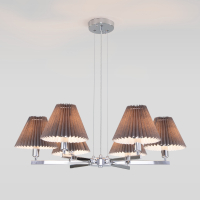 Подвесная люстра Peony Eurosvet 60136/6 хром/графит