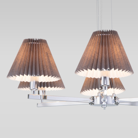 Подвесная люстра Eurosvet Peony 60136/6 хром/графит