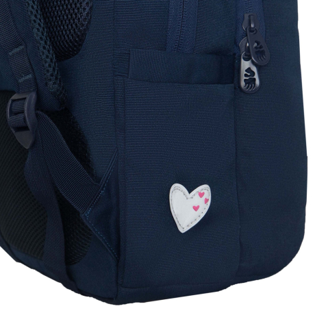 Нарушена упаковка!  <796755> Рюкзак GRIZZLY школьный, анатомическая спинка, 2 отделения, для девочек, "VELVET BOW", 39х26х17 см, RG-566-5/2 (274201)