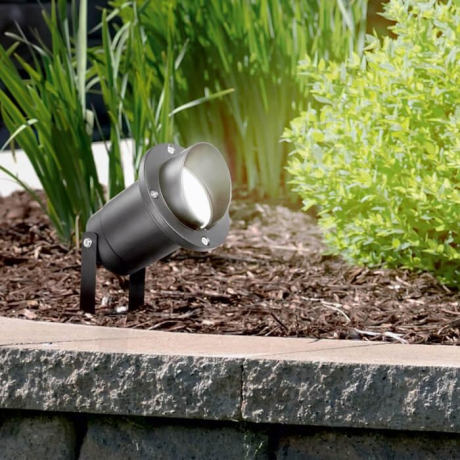 Грунтовый уличный светильник со светодиодной лампочкой GU10, комплект от Lustrof. №644231