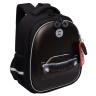 Нарушена упаковка!  <796733> Ранец GRIZZLY анатомическая спинка, c бейджем, для мальчиков, "BLACK CAR", 36х28х20 см, RAz-587-7/1 (274153)