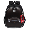 Нарушена упаковка!  <796733> Ранец GRIZZLY анатомическая спинка, c бейджем, для мальчиков, "BLACK CAR", 36х28х20 см, RAz-587-7/1 (274153)