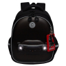 Нарушена упаковка!  <796733> Ранец GRIZZLY анатомическая спинка, c бейджем, для мальчиков, "BLACK CAR", 36х28х20 см, RAz-587-7/1 (274153)