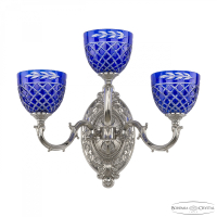 Бра Bohemia Ivele Crystal 7214B12/2+1/210 Ni P1 U Clear-Blue/H-1J
