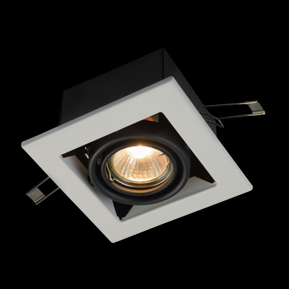 DL008-2-01-W Встраиваемый светильник Maytoni Metal, цвет черный - фото 1