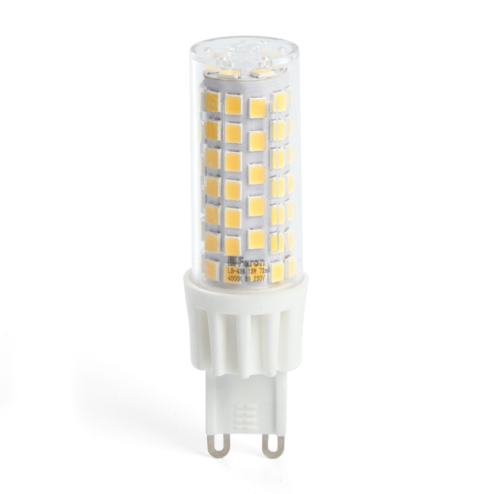 Набор для Goods : светодиодные лампы FERON LB-436 38154 (13W) 230V G9 6400K JCD упаковка 10 шт. ( код 600005881725 ) ( арт 315730 ) - фото 2