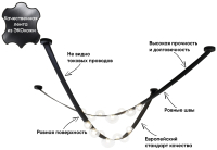 Подвесной светильник Crystal Lux BOSQUE SP7 L3000 BLACK/TRANSPARENT