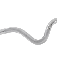 Нарушена упаковка!  <381848> Гриф для штанги BB-102 W-образный, 120 см, d=25 мм, металлический, с металлическими замками, хром 4680459126627