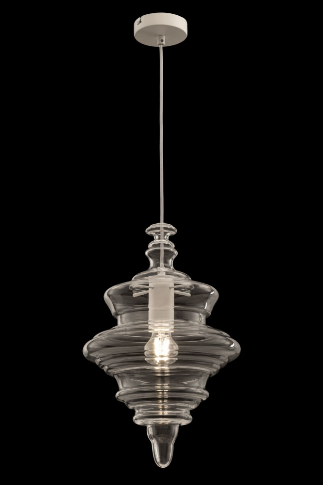 Подвесной светильник Maytoni Trottola P057PL-01W, цвет матовый белый - фото 2