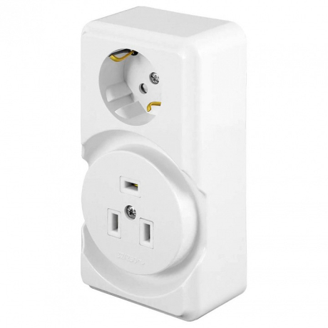 Розетка открытой установки для плит с заземлением Stekker 39826