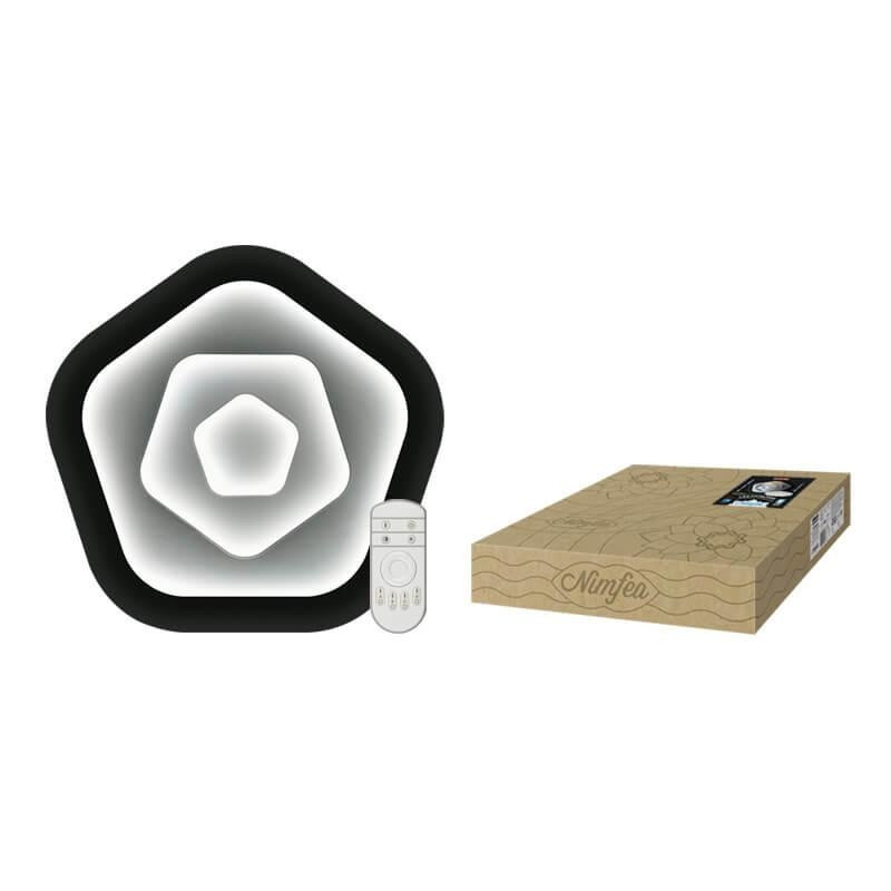 Потолочный светодиодный светильник с пультом Fametto Nimfea DLC-N504 62W IRON/WHITE, цвет белый DLC-N504 62W IRON/WHITE - фото 2