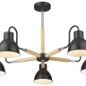 Люстра на штанге с лампочками Velante 230-023-05+Lamps E27 P45 