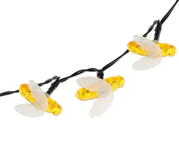 Садовая гирлянда Пчелки на солнечной батарее, 5,8 м Эра -03 (228528)