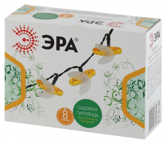 Садовая гирлянда Пчелки на солнечной батарее, 5,8 м Эра -03 (228528)