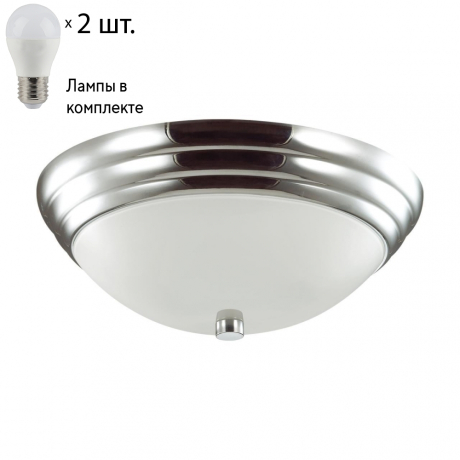 Настенно-потолочный светильник Lumion Kayla с лампочками 5261/2C+Lamps E27 P45 