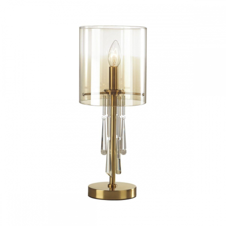 Настольная лампа Odeon Nicole с лампочкой 4886/1T+Lamps E14 Свеча 