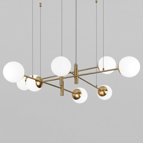 Подвесная люстра Eurosvet Planet 70146/8 латунь 