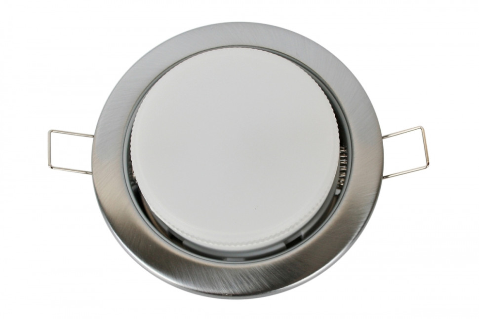 Встраиваемый точечный светильник Ultraflash GX-53-04 14058, цвет матовый хром - фото 1