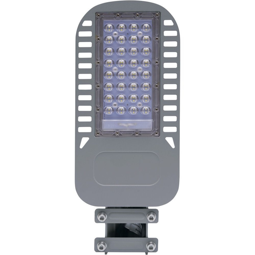 Светодиодный уличный фонарь консольный на столб Feron SP3050 30W 4000K 230V, серый 41263 фонарь на столб feron оптима 11567