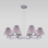 Подвесная люстра Eurosvet Peony 60136/8 хром/серый