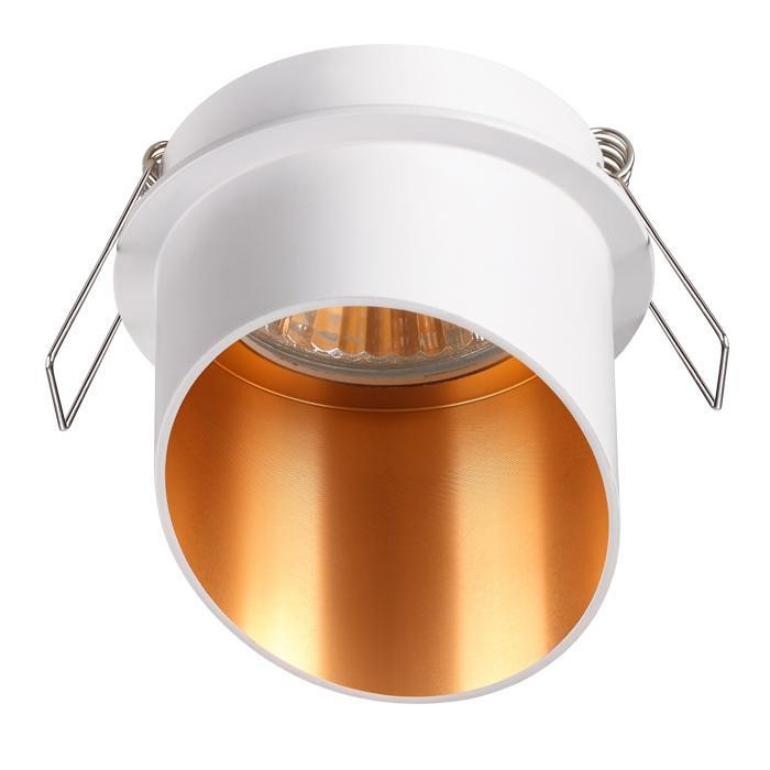 Точечный светильник со светодиодной лампочкой GU10, комплект от Lustrof. №141732-644507, цвет белый - фото 1