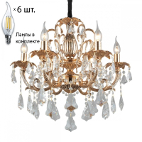 Люстра подвесная с лампочками Omnilux OML-77723-06+Lamps