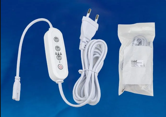 Таймер с вилкой и разъемом LNG для фито светильника 2м Uniel UST-E33 UL-00006493 661₽