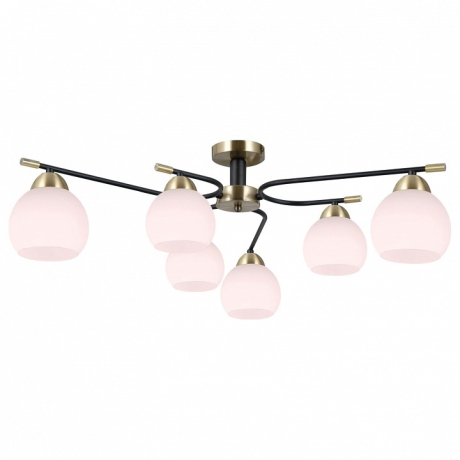 Потолочная люстра ILLUMICO LIBRA IL0638-6CSQ-24 AB BK LIBRA