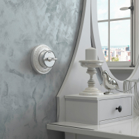 Выключатель двухклавишный с корпусом Werkel Vintage (серебро матовый/хром) W5822054