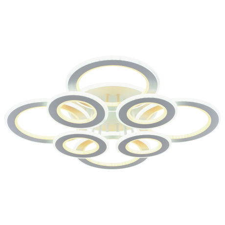 Светодиодная диммируемая люстра с ПДУ Profit Light 8005/4+4 WHT 