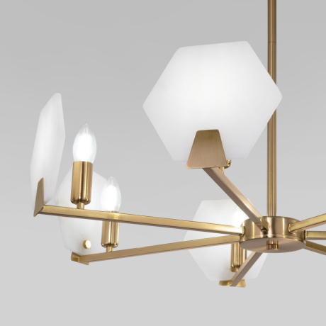 Люстра на штанге Eurosvet Marble 60158/7 латунь 