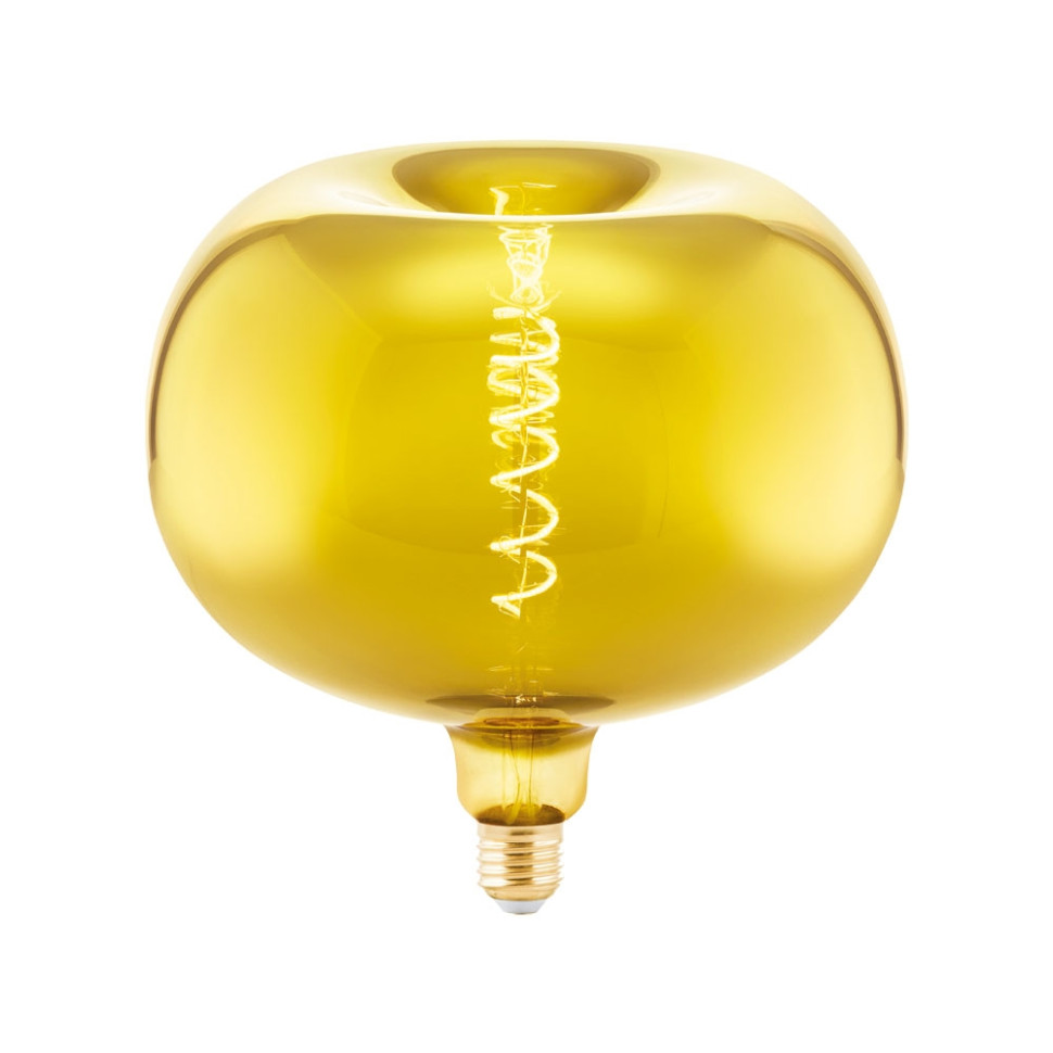 Светодиодная диммируемая лампа Е27 4W 1900K (теплый) ''Яблоко'' Eglo (11894), цвет золотой - фото 1