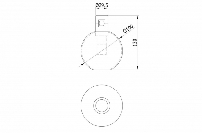 Магнитный LED светильник 5W 3000К для модульной системы Ikra Donolux DL20233M5W1 Black 
