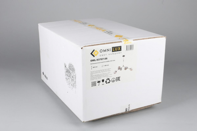 Люстра с поддержкой Маруси потолочная Omnilux OML-93707-06-M 