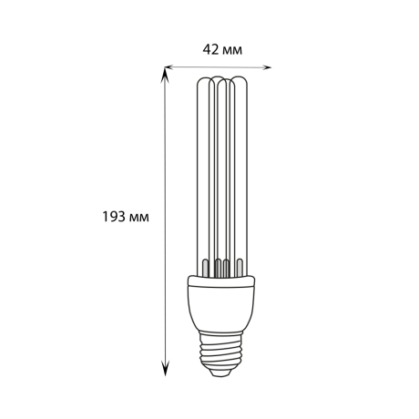 Лампа ультрафиолетовая бактерицидная 310722 Uniel UL-00007270